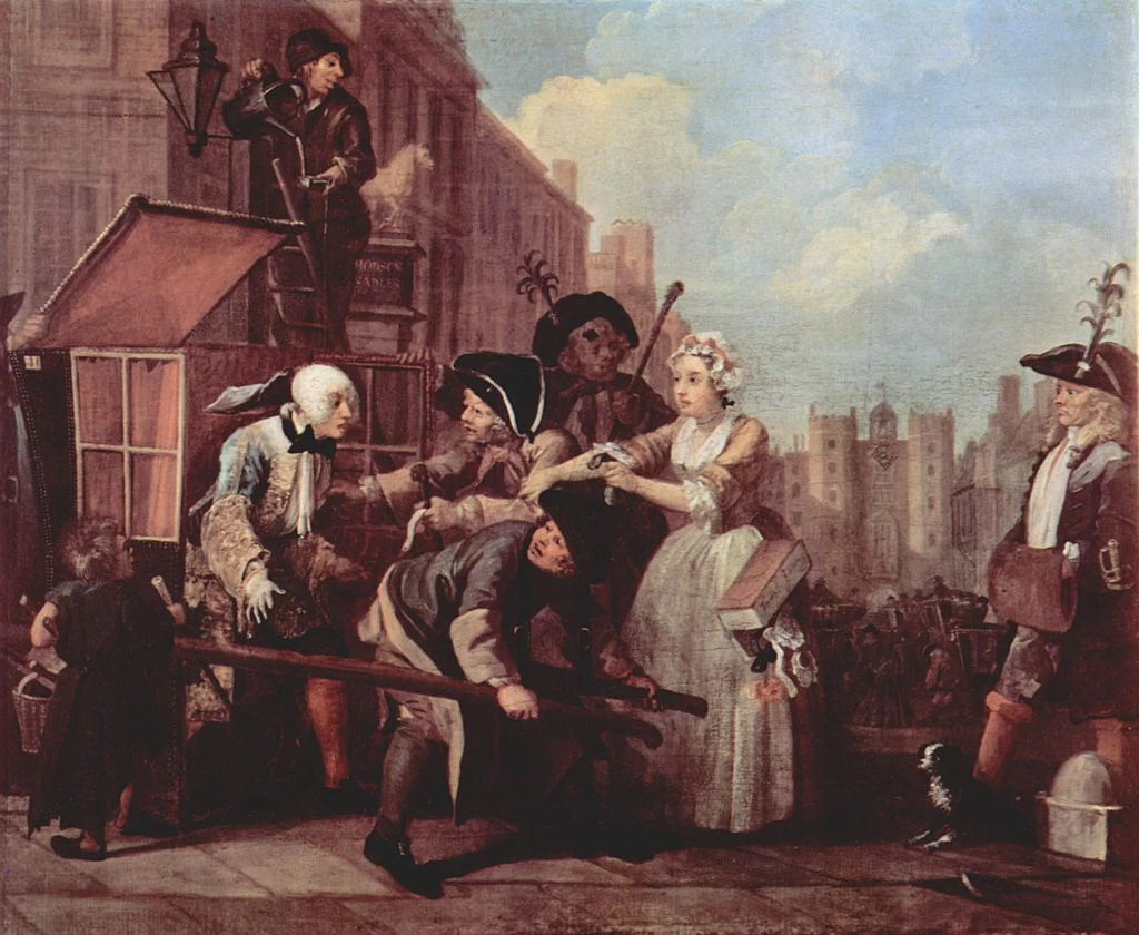 A Rake's Progress IV, l'arrestato - Courtesy of the Trustees of Sir John Soane's Museum, London